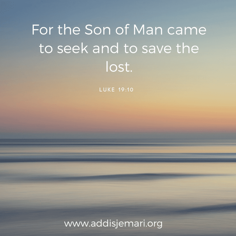 He came to seek and save the World!