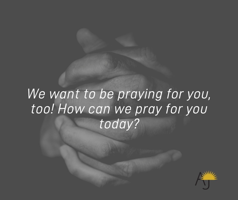 Grateful for our prayer partners!